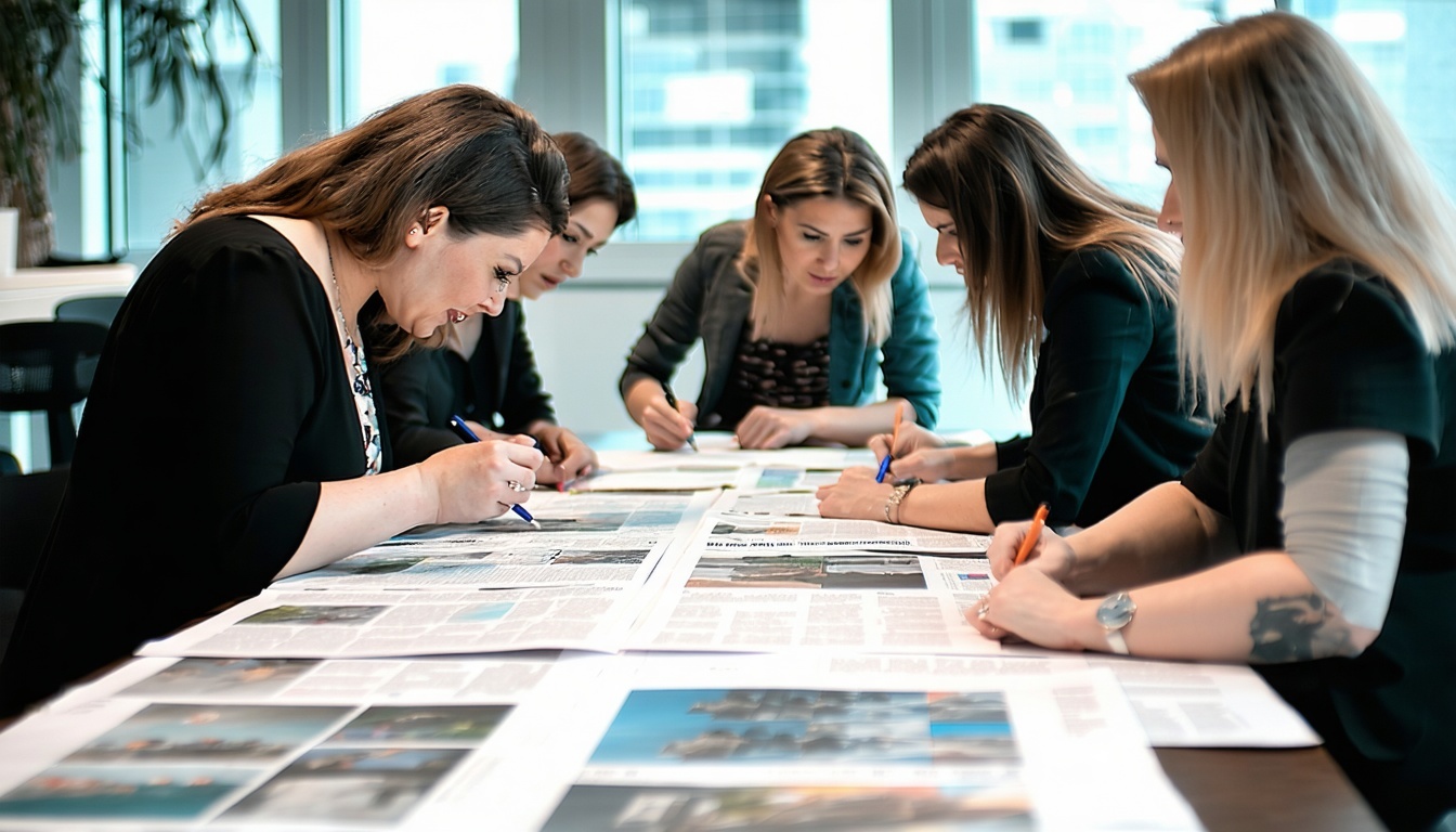 Independent editorial team at work